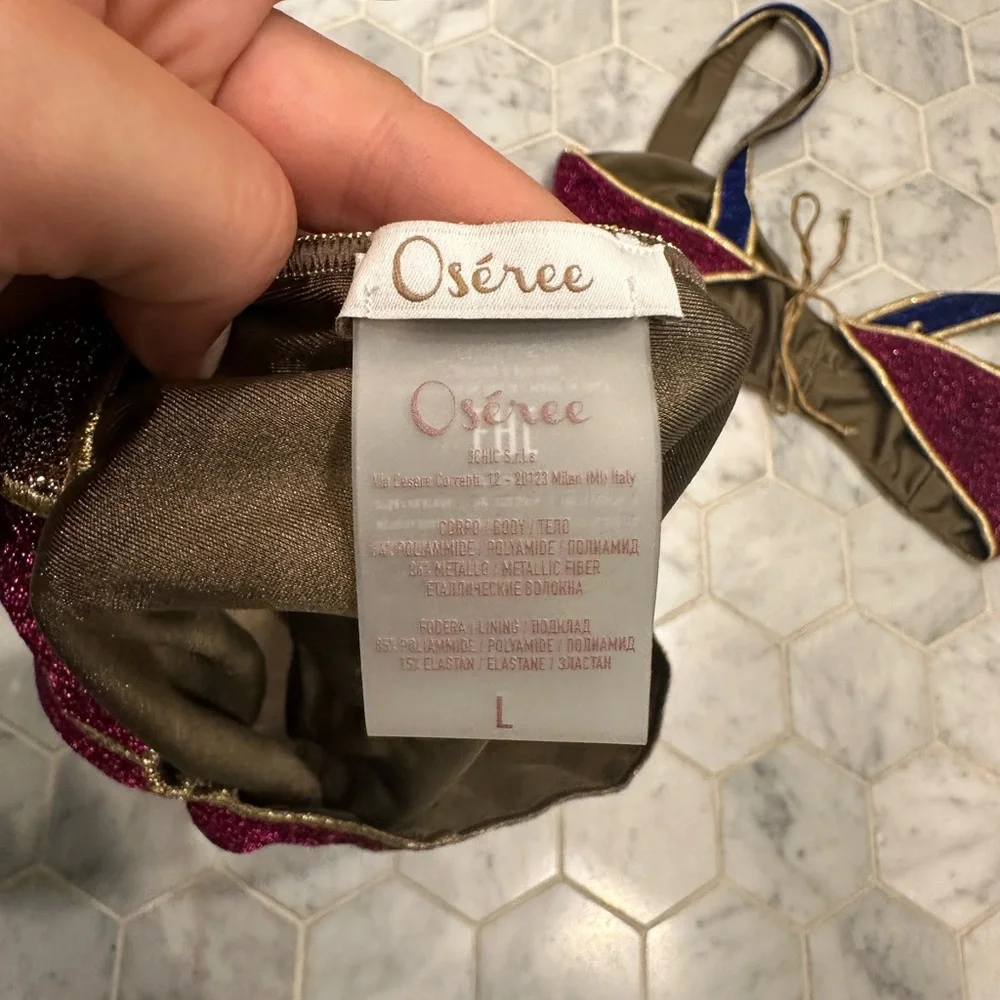 Oseree x Moda Operandi Exclusive lumiere metallic bikini - Picture 5 of 6